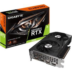 GIGABYTE Video Card NVidia GeForce RTX™ 3060 1837 MHz (Reference card: 1777 MHz) 3584 15000 MHz 12 GB GDDR6 192 bit 360 GB/s PCI-E 4.0 7680x4320 550W DisplayPort 1.4a *2 HDMI 2.1 *2