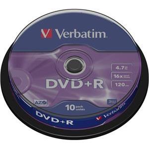 DVD+R Verbatim Matt Silver, Kapacitet 4.7GB, 10 komada, Brzina 16×