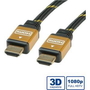 Roline GOLD HDMI kabel sa mrežom, HDMI M - HDMI M, 10m, 11.04.5506