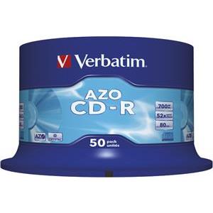 CD-R Verbatim, Kapacitet 700MB, 50 komada, Brzina 52×