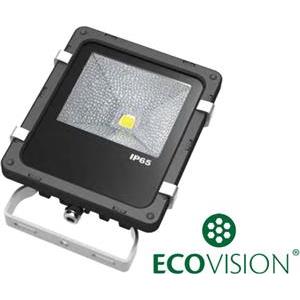 EcoVision LED reflektor 10W, 6000K, hladna-bijela, crni