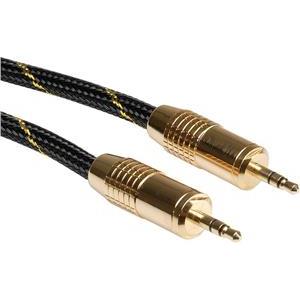 Roline GOLD Audio kabel 3.5mm Stereo, M/M, 2.5m, 11.09.4283