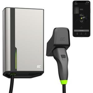 Green Cell EVGC021A2275 electric vehicle charging station Grey Aluminium Wall 3 Built-in display LED