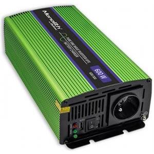 Qoltec Monolith power adapter/inverter Auto 600 W Green