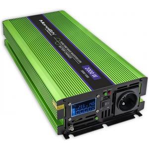 Qoltec Monolith power adapter/inverter Auto 2000 W Green