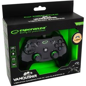 Esperanza EGG110K Gaming Controller Gamepad PC,Playstation 3 Analogue / Digital USB 2.0 Black