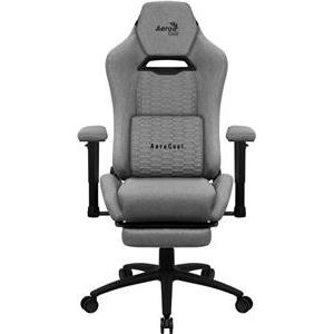 Aerocool ROYALASHGR Premium Ergonomic Gaming Chair Legrest Aeroweave Technology Grey