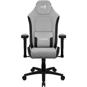 Aerocool CROWNASHGR, Ergonomic Gaming Chair, Adjustable Cushions, AeroWeave Technology, Grey