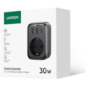 Ugreen Nexode 4in1 USB socket 30W with 2xUSB, 1xUSB-C and Quick Charge