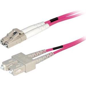 Transmedia Fibre optic MM OM4 Duplex Patch cable LC-SC 1m