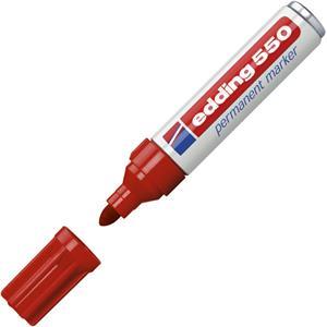 Marker permanentni 3-4mm Edding 550 crveni