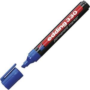 Marker permanentni 1-5mm klinasti vrh Edding 330 plavi