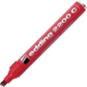 Marker permanentni 1-5mm klinasti vrh Edding 2200 C crveni