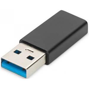 DIGITUS USB Typ-C Adapter, Typ A to C M/F, 3A, 5GB, 3.0 Version, black