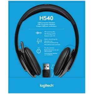 Slušalice Logitech H540, USB, crne