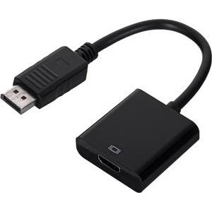 Gembird DisplayPort to HDMI adapter cable, black