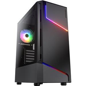 COUGAR | MX360 RGB | PC Case | Mid Tower / Metal Front Panel with ARGB strips / 1 x ARGB Fan / TG Left Panel