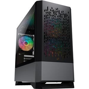 COUGAR | MG140 Air RGB Black | PC Case | Mini Tower / Air Vents Front Panel / 3 x ARGB Fans / 4mm TG Left Panel