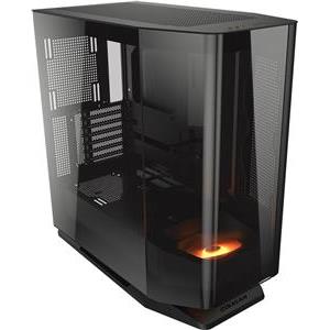 COUGAR | FV270 Black | PC Case | Mid tower / Tempered, Curved Glass Perimeter / Quick Detachable Air Filters / Up to 9 Fans (1x120mm RGB Preinstalled) / Black