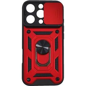 MM TPU IPHONE 16 PRO - ANTI-SHOCK WITH RING crvena