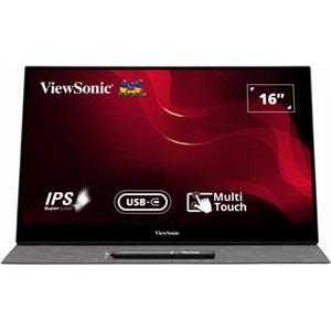 ViewSonic Monitor TD1655 16” 1920x1080, IPS, 2xUSB-C, mini HDMI, Multi-Touch