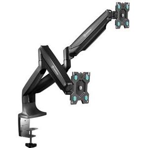 ONKRON Dual Monitor Desk Mount Stand for 13 to 32-Inch LCD LED Monitors up to 9 kg, Black