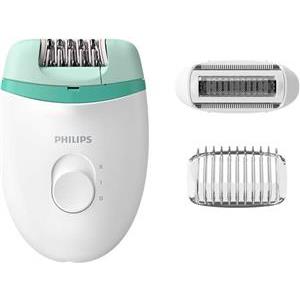 Epilator PHILIPS Satinelle Essential s kabelom BRE245/00, bijelo-zeleni