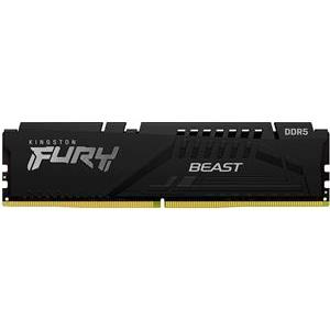 Kingston 64GB 6400MT/s DDR5 CL32 DIMM (Kit of 2) FURY Beast Black XMP, KF564C32BBK2-64