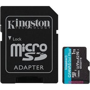 Kingston 1TB microSDXC Canvas Go Plus 170R A2 U3 V30 Card + ADP, EAN: 740617339260