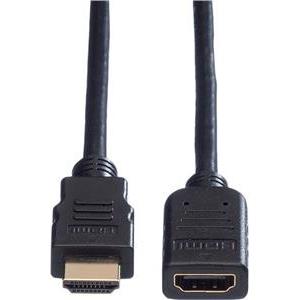 Roline VALUE HDMI produžni kabel sa mrežom, HDMI M - HDMI F, 1.0m