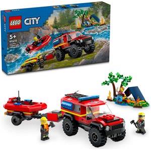 LEGO City Feuerwehrgeländewagen mit Rettungsboot 60412