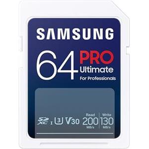 SD Card 64GB Samsung SDXC PRO Ultimate CL10 retail