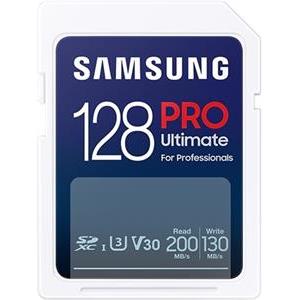 SD Card 128GB Samsung SDXC PRO Ultimate CL10 Reader retail