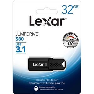 USB Flash Drive Lexar JumpDrive S80, 32GB, USB 3.1, 130 MB/s