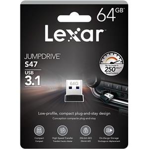 USB Flash Drive Lexar JumpDrive S47, 64GB, USB 3.1, 250 MB/s