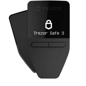 Trezor Safe 3, Crypto hardware wallet, Cosmic Black