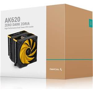 Air Cooler DeepCool AK620 Zero Dark Zoria, 2x 120mm, 260W TDP, Black