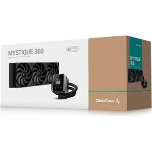 AIO tekući hladnjak DeepCool MYSTIQUE 360, 360 mm, LCD, crn