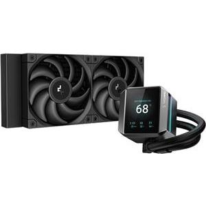 AIO Liquid Cooler DeepCool MYSTIQUE 240, 240mm, LCD, Black