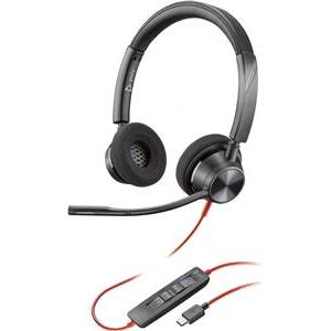 HP Poly Blackwire 3320 Stereo Microsoft Teams Certified USB-C Headset +USB-C/A Adapter (214012-01)