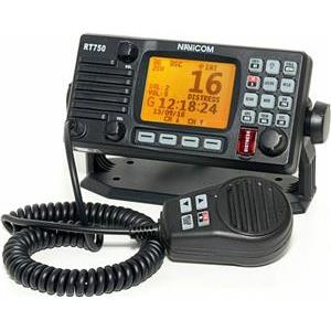 Marine radio stanica NAVICOM VHF RT750 V2, fiksna, 25W, sa internom GPS antenom.