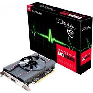 SAPPHIRE AMD Video Card RX-550 Pulse 2G GDDR5, 1206MHz / 6000 Mbps, DP, HDMI, DVI-D, 1 fan, 1.5 slot