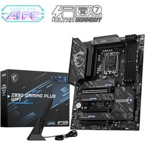 MSI Z890 Gaming Plus WiFi, DDR5, PCIe 5.0, Thunderbolt 4, SATA3, USB3.2, HDMI, 5GbE LAN, WiFi 7, LGA1851, ATX