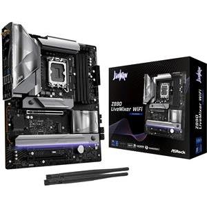 ASRock Z890 LiveMixer WiFi, DDR5, PCIe 5.0, Thunderbolt 4, SATA3, USB3.2, DP, 2.5GbE LAN, WiFi 7, LGA1851, ATX