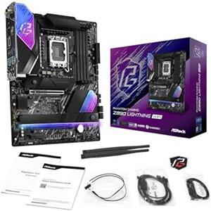 ASRock Z890 Lightning WiFi, DDR5, PCIe 5.0, Thunderbolt 4, SATA3, USB3.2, HDMI, 2.5GbE LAN, WiFi 7, LGA1851, ATX