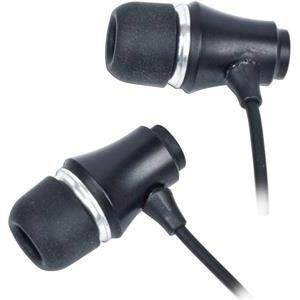 Gembird Stereo earphones, gold-plated 3.5 mm jack, metal, black