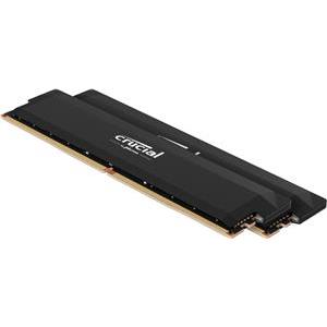 Crucial DRAM Pro OC Overclocking 32GB Kit (2X16GB) DDR5-6400 UDIMM CL38 Black, CP2K16G64C38U5B