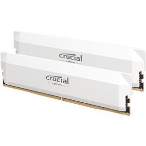 Crucial DRAM Crucial Pro OC Overclocking 32GB Kit (2X16GB) DDR5-6400 UDIMM CL38 White, CP2K16G64C38U5W