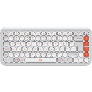 Keyboard Logitech POP Icon Keys, Bluetooth, Off-White/Orange, SLO g.