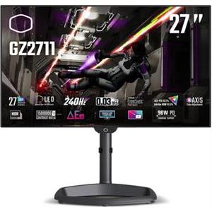 Monitor 27'' (69 cm) QHD OLED 240Hz, HDR10, 2xHDMI, 2xDisplayPort, USB-C DP Alt., Speakers, Cooler Master Tempest GZ2711